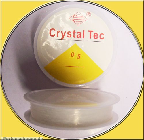 1 Rolle Perlschnur elastisch Crystal-Tec 0,5 mm 20 m