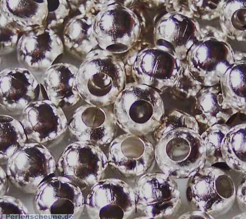 Set mit 20 Perlen Metallspacer 8 mm silberfarben antik