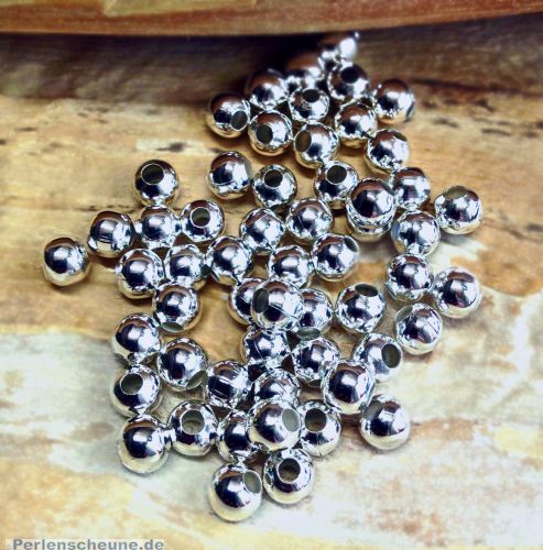 Set mit 20 Perlen Metallspacer 10 mm silberfarben antik