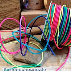 1 m elastische Perlschnur Bastelschnur 1 mm Neonfarben