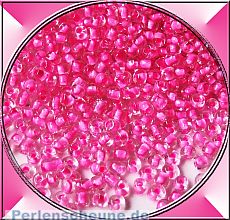 Indianerperlen Glasperlen Rocailles pink 4 - 5 mm Perlenset 20 g