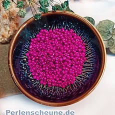 Japanische Glasperlen Rocailles pink opak 3 mm Perlenset mit 20 g