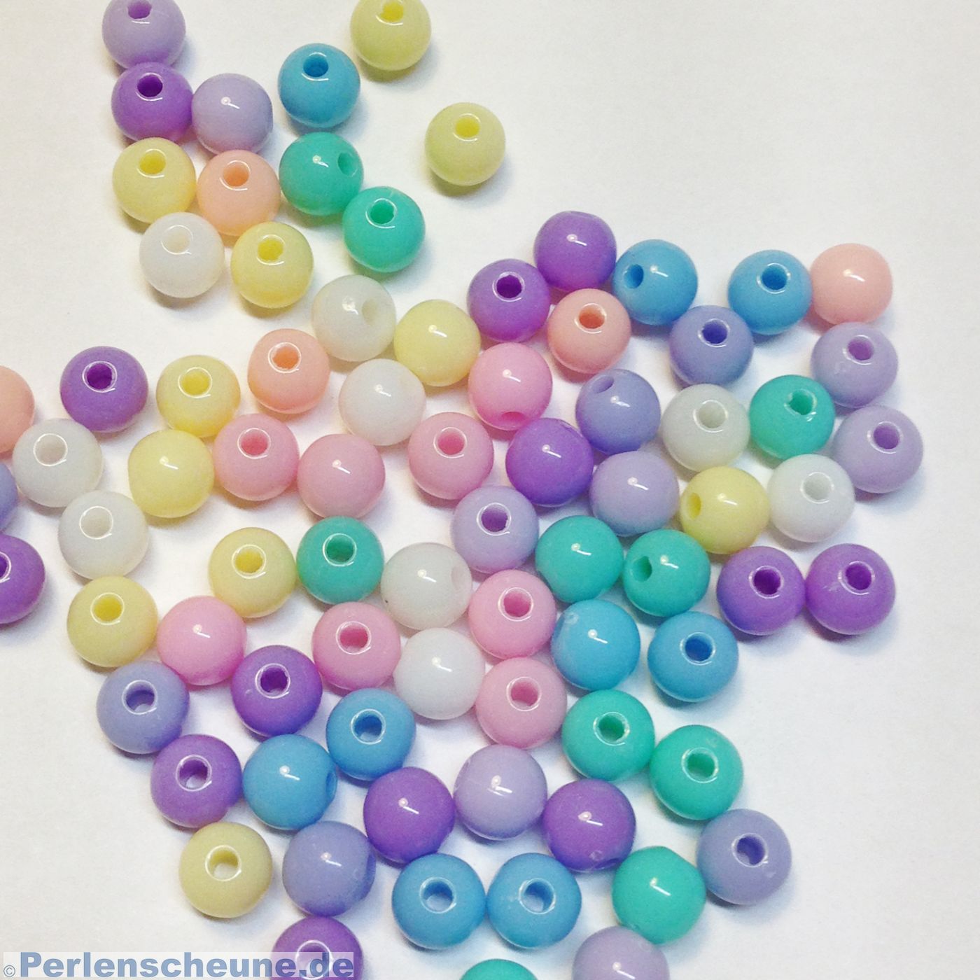 2061 50 Stück Stern Perlen gemischt basteln Perle Acrylperlen bunt 