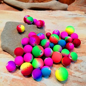 30 Perlen Neonfarben Perlenmischung 6,8,10 mm