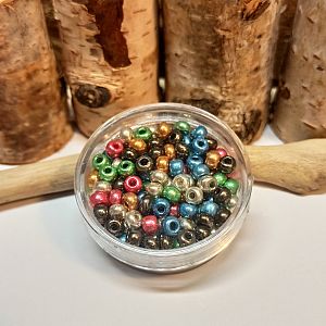 Böhmische Rocailles in Metallicfarben in Box 4,5 mm 20 g