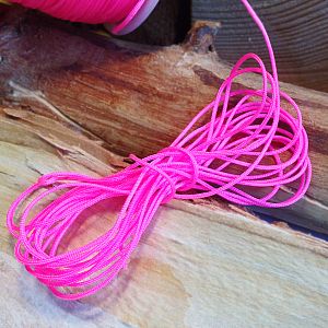 5 m abgemetert Perlschnur 0,8 mm Neon Pink